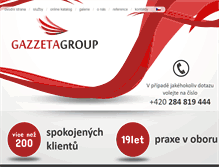 Tablet Screenshot of gazzeta-group.cz